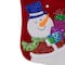 20.5" Embroidered Snowman with Glitter Presents Stocking